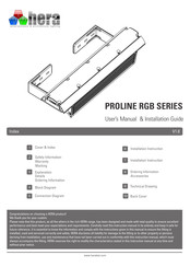 HERA Proline RGB Series User Manual & Installation Manual