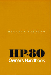 HP HP-80 Owner's Handbook Manual