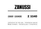 Zanussi Z 5540 Instruction For The Use - Installation Advice