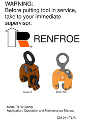 Renfroe TLA Application, Operation And Maintenance Manual