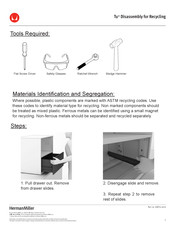 Herman Miller Tu Disassembly For Recycling