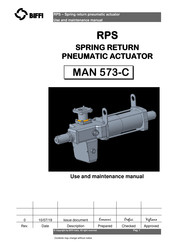 BIFFI RP14 Use And Maintenance Manual