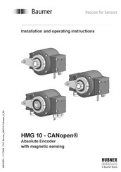 Baumer CANopen HMG 10 Installation And Operating Instructions Manual