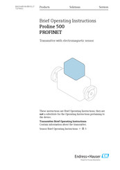 Endress+Hauser Proline 500 PROFINET Brief Operating Instructions