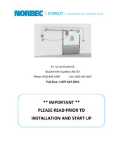 Norbec E-CIRCUIT User Manual And Installation Manual