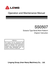 LGMG SS0507 Operation And Maintenance Manual