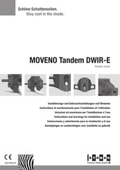 Stobag MOVENO Tandem DWIR-E Instructions And Warnings For Installation And Use