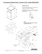 Stryker Contemporary 4400-800-000 Quick Start Manual
