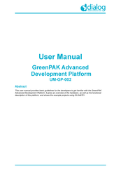 Dialog Semiconductor GreenPAK Advanced UM-GP-002 User Manual