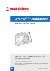 MADDALENA Arrow EVO Standalone Instructions For Installation, Use And Maintenance Manual