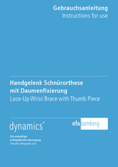 Ofa Bamberg dynamics Instructions For Use Manual