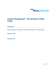 Intel RealSense ID Solution F450 Datasheet