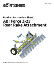 ABI Attachments ABI Force Z-23 Product Instruction Sheet