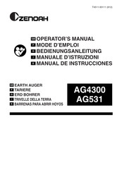 Zenoah POWER AUGER AG531 Operator's Manual