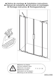 Kinedo Kinequartz equerres 2P XXL Installation Instructions Manual