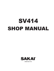 Sakai SV414 Shop Manual