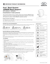 VARILITE Icon JUNIOR Back Support Important Product Information