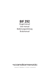 Scandomestic BIF 292 User Manual