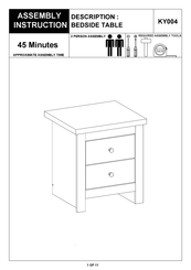 BIG FURNITURE WAREHOUSE Dorset KY004C Assembly Instruction Manual