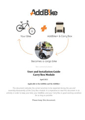 AddBike Carry'Box Module User And Installation Manual
