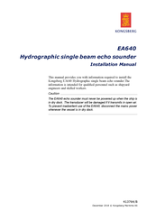 Kongsberg EA640 Installation Manual