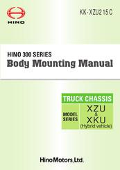 Hino Motors KK-XZU215C Mounting Manual