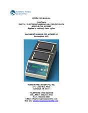 TORREY PINES SCIENTIFIC EchoTherm IC22XT Operating Manual