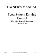 DSI Scott System Driving Control Owner's Manual