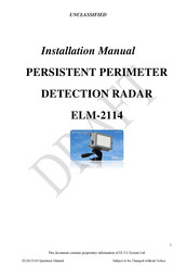 Elta ELM-2114 Installation Manual