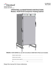 Cleveland HCDH2020240 Operating And Maintenance Instructions Manual