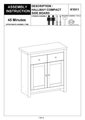 BIG FURNITURE WAREHOUSE Dorset KY011 Assembly Instruction Manual