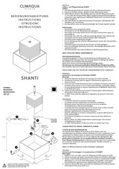Climaqua SHANTI Instructions