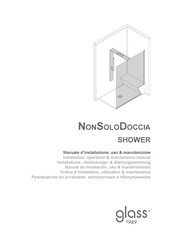 glass 1989 NONSOLODOCCIA SHOWER Installation, Operation & Maintenance Manual