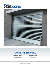 ASI DOORS 209 Owner's Manual
