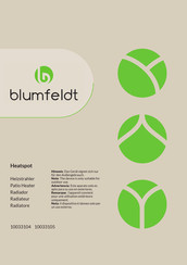 Blumfeldt 10033105 Manual