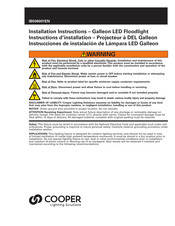 Cooper Galleon Installation Instructions Manual