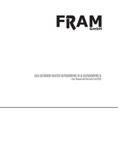 FRAM OUTDOORFIRE W User Manual And Warranty Card