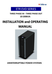 inform ETR EVO Series Installation And Operating Manual