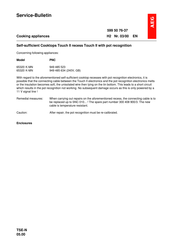Aeg Touch II 65320 K-MN Service Bulletin