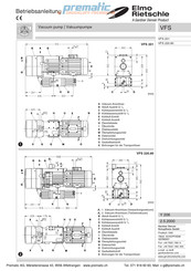 Gardener Denver Elmo Rietschle VFS 201 Operating Instructions Manual