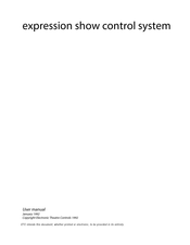 Etc Expression Show Control System Manual