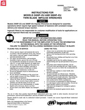 Ingersoll-Rand 2400P-EU Instructions Manual