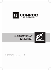 Vonroc MS506AC Original Instructions Manual