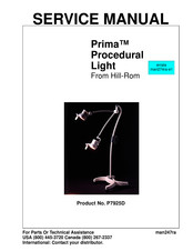 Hill-Rom Prima Procedural Light Service Manual