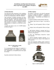 Stone Age Patio Series Installation And Operation Instructions Manual