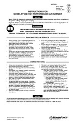 Ingersoll-Rand PowerForce PF600 Instructions Manual