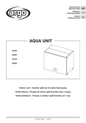 Argo AQUA UNIT AUBH Installation Instructions Manual