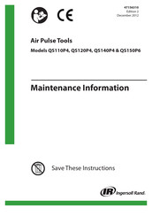 Ingersoll-Rand QS110P4 Maintenance Information