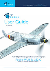 3DLabPrint Focke-Wulf Ta 152 C User Manual