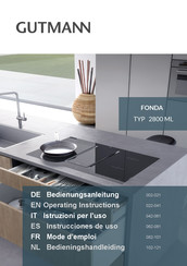 GUTMANN Fonda 2800 ML 830 B Operating Instructions Manual